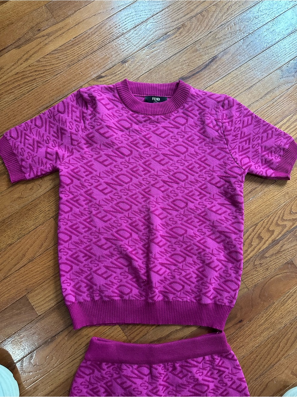 Fendi x Skims Sweater Shirt and Skirt Set - Picture 2 of 8